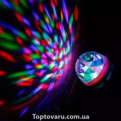 Світлодіодна обертаючася лампа LED Mini Party Light Lamp 1344 фото