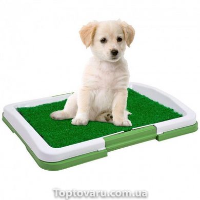 Лоток для собак з травою Puppy Potty Trainer Pad зелений 2032 фото