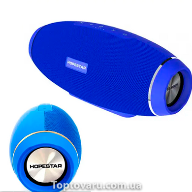 Портативная Bluetooth колонка Hopestar H20 Синяя 9124 фото