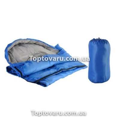 Спальный мешок туристический с односторонней молнией (А11) 190 х 70см Синий 7358 фото