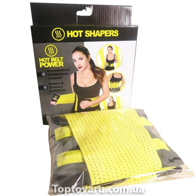 Пояс для схуднення Hot Shapers Belt Power Чорний з жовтим р-р L 1208 фото