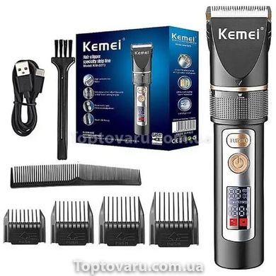 Машинка для стрижки волосся з РК-дисплеєм KEMEI KM-5073 11430 фото