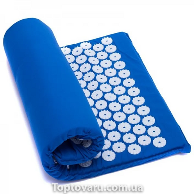 Акупунктурный массажный коврик Acupressure Mat or Bed of Nails Синий 4300 фото
