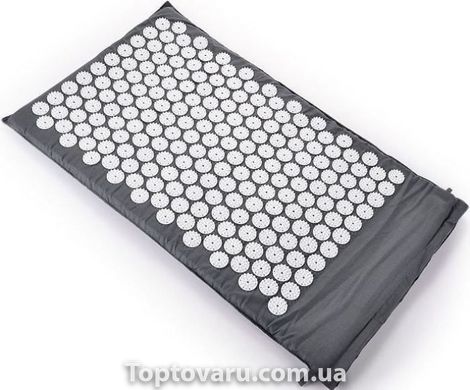 Акупунктурный массажный коврик Acupressure Mat or Bed of Nails Серый 4297 фото