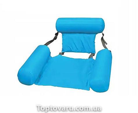Сиденье для плавания swimming pool float chair Голубое 4715 фото