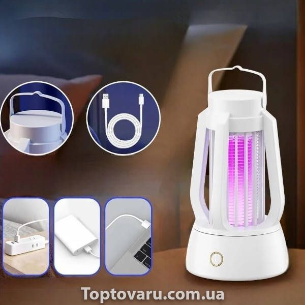 Ловушка-уничтожитель насекомых Mosquito Killer Lamp for Camping Белый 34703 фото