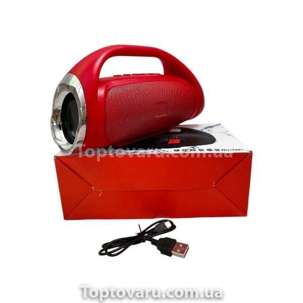 Бездротова колонка портативна Boombox small Червона 21113 фото