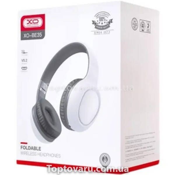 Бездротові навушники Bluetooth XO BE35 Білі 19832 фото