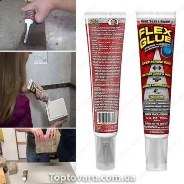 Клей универсальный водонепроницаемый 180мл Flex Glue 34514 фото