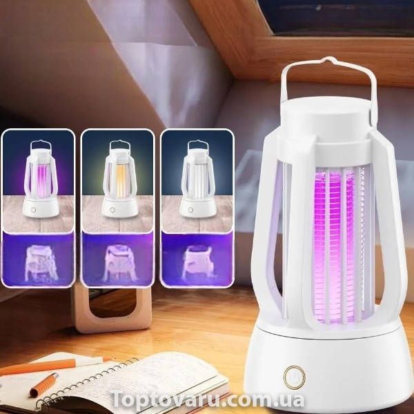 Ловушка-уничтожитель насекомых Mosquito Killer Lamp for Camping Белый 34703 фото