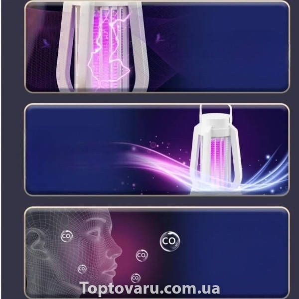 Ловушка-уничтожитель насекомых Mosquito Killer Lamp for Camping Белый 34703 фото