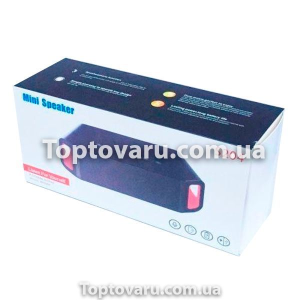 Портативна бездротова bluetooth колонка MP3 плеєр Sps S204 Чорна 5986 фото
