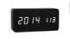Настольные часы VST-862-6-S черные с белой подсветкой 3074 фото 1