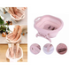 Складная ванночка массажер для массажа ног с роликами Розовая 9982 фото 1
