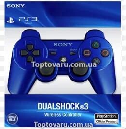 Безпровідний джойстик геймпад PS3 DualShock 3 Синій 7646 фото