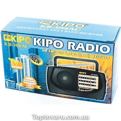Радіоприймач Kipo KB-308 AC 4371 фото