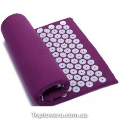 Акупунктурный массажный коврик Acupressure Mat or Bed of Nails Фиолетовый 4299 фото