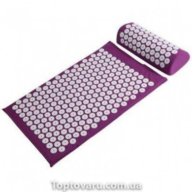 Акупунктурный массажный коврик Acupressure Mat or Bed of Nails Фиолетовый 4299 фото