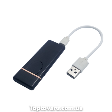 Спиральная сенсорная электрическая зажигалка Lighter USB Black (JL-705) NEW фото