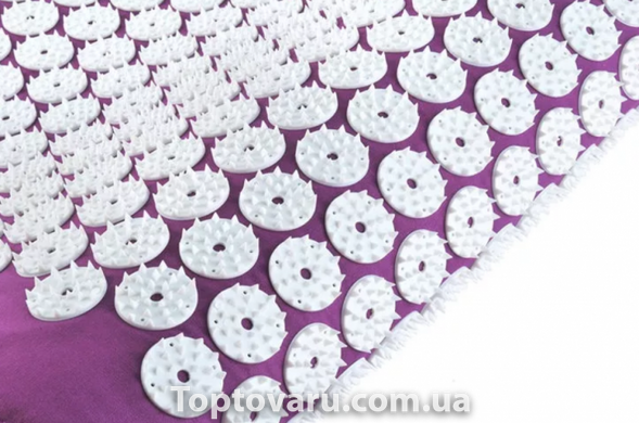 Акупунктурний масажний килимок Acupressure Mat Bed or of Nails Фіолетовий 4299 фото
