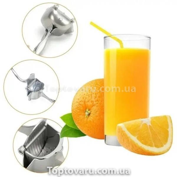 Соковыжималка ручная для фруктов с зажимом Hand Juicer Big 24304 фото