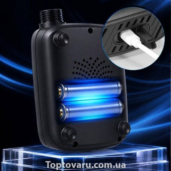 Душ аккумуляторный с силиконовым шлангом 2400 mAh Electric Outdoor Shower Черный 36517 фото
