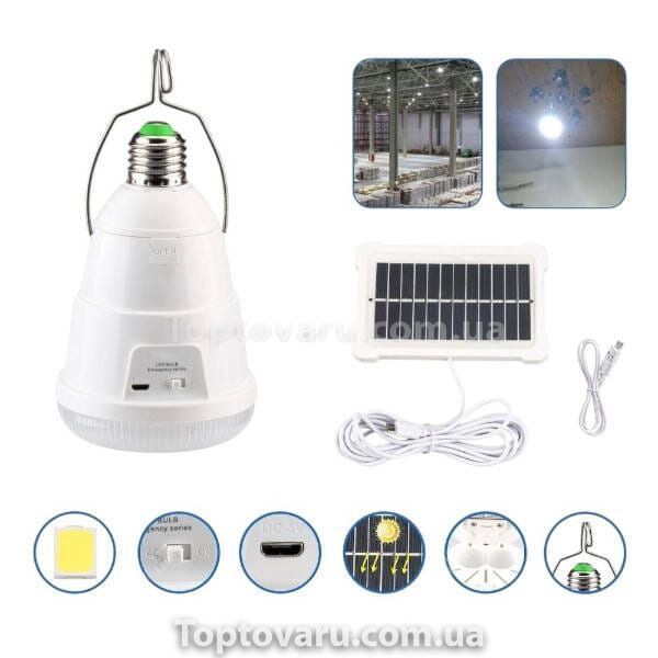 Комплект лампочка 28W, E27 аккумуляторная LED + солнечная панель FA-3630 Белая 21816 фото