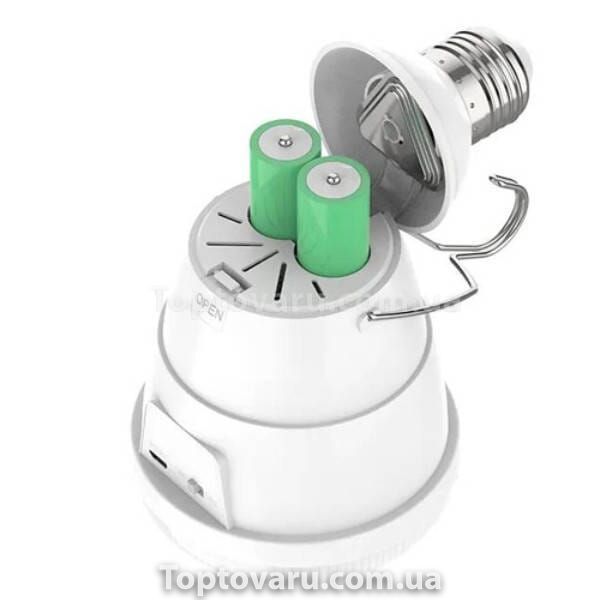 Комплект лампочка 28W, E27 аккумуляторная LED + солнечная панель FA-3630 Белая 21816 фото