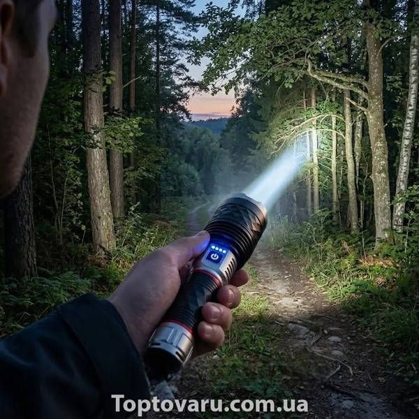 Ліхтарик ручний акумуляторний BL CB G685 Чорний 36088 фото