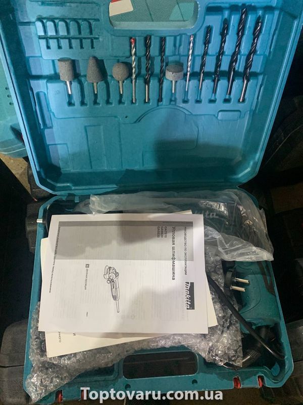 Набір інструментів ударний дриль MAKITA + шліфмашинка 6633 фото