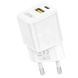 Сетевое зарядное устройство блок питания XO CE05 PD30W+QC3.0 18W fast charger with Type-c cable Белое 30412 фото 2