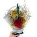 Подарочный букет с розой и сухоцветами 02 Best (бежевая упаковка) + Подарок 3591 фото 3