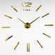 Настінний годинник "Зроби сам" великий без цифр 3D DIY CLOCK Gold 27062 фото 1