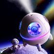 Увлажнитель воздуха Астронавт с подсветкой портативный Space Capsule Humidifier Розовый 21344 фото