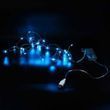 Гірлянда 50LED 5м на батарейках + USB Блакитна