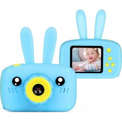 Детский фотоаппарат Baby Photo Camera Rabbit с автофокусом Х-500 Голубой + Подарок Пластилин