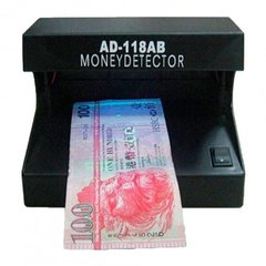 Ультрафіолетовий детектор валют настільний Money Detector AD-118-AB Чорний 4338 фото