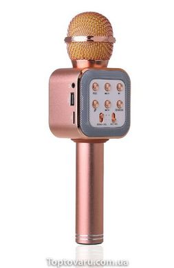 Караоке микрофон bluetooth WS-1818 Pink + Чехол 1067 фото