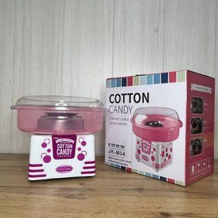 Апарат для приготування солодкої вати Cotton Candy JK-M04 Рожевий з білим 38117 фото