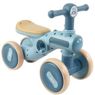 Велобіг дитячий JOY TL-48-885 чотириколісний з підсвічуванням та озвученням англійською мовою Блакитний 38948 фото