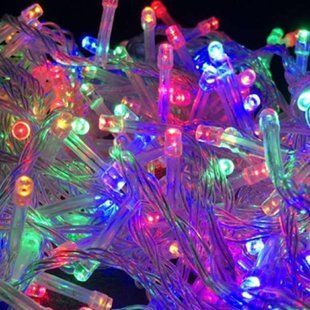 Гирлянда линейная внутренняя 50м 500LED Light belt 4563 MIX AND 110-5 Прозрачный провод, мультиколор 31116 фото