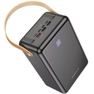 Power Bank BOROFONE с фонарем и проводами 80000мАч Черный 21116 фото