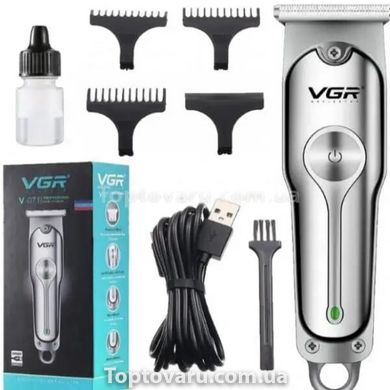 Машинка для стрижки волосся (триммер) VGR V-071 із USB зарядкою 9508 фото