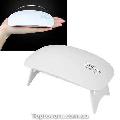 Лампа для гель лака 6W LED UF SUN mini Белая 8758 фото