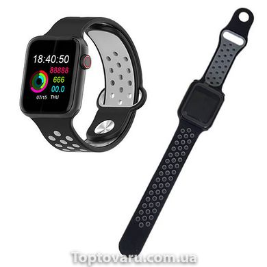 Смарт годинник Smart Watch F8 Сірий ремінець 8621 фото