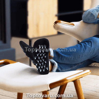 Зволожуючі гелеві шкарпетки для педикюру SPA Gel Socks № G09-12 Чорні від 20 до 28см 10910 фото