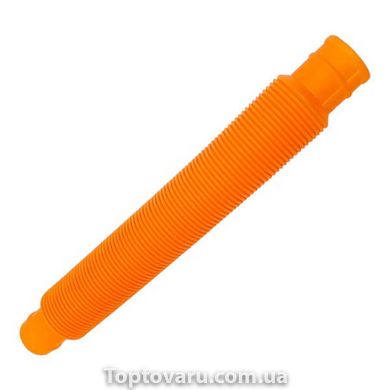 Развивающая детская игрушка антистресс Pop Tube 20 см Оранжевая 15354 фото