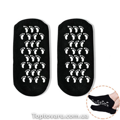 Увлажняющие гелевые носочки для педикюра SPA Gel Socks № G09-12 Черные от 20 до 28см 10910 фото