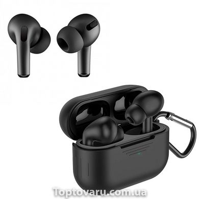 Бездротові bluetooth навушники Hoco ES38 Чорні з чорним чохлом 3854 фото
