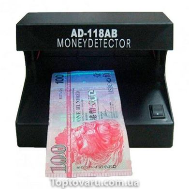 Ультрафиолетовый детектор валют настольный Money Detector AD-118-AB Черный 4338 фото